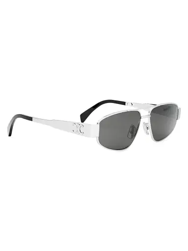 Celine Men's Metal Triomphe 57MM Pilot Sunglasses | Thumbnail 8 Celine Men's Metal Triomphe 57MM Pilot Sunglasses | Thumbnail 8