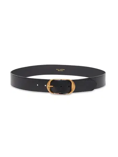 Nili Lotan Women's Nili Leather Belt - Black Gold - Size Medium | Thumbnail 1 Nili Lotan Women's Nili Leather Belt - Black Gold - Size Medium | Thumbnail 1