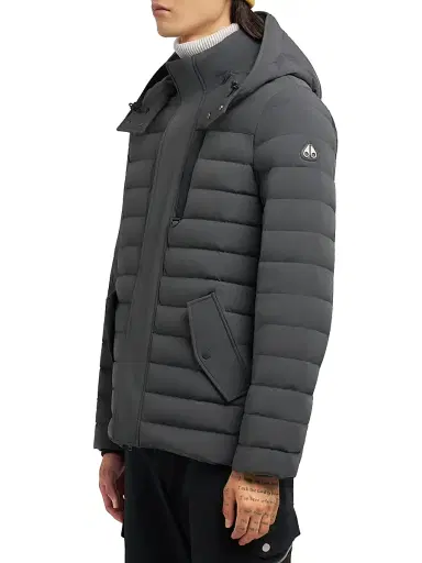 Moose Knuckles Men's Active Flex Greystone Puffer Jacket - Cement | Thumbnail 4 Moose Knuckles Men's Active Flex Greystone Puffer Jacket - Cement | Thumbnail 4