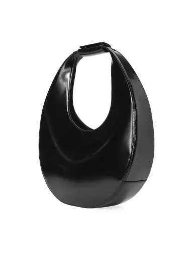 Staud Women's Moon Leather Tote Bag - Black | Thumbnail 2 Staud Women's Moon Leather Tote Bag - Black | Thumbnail 2