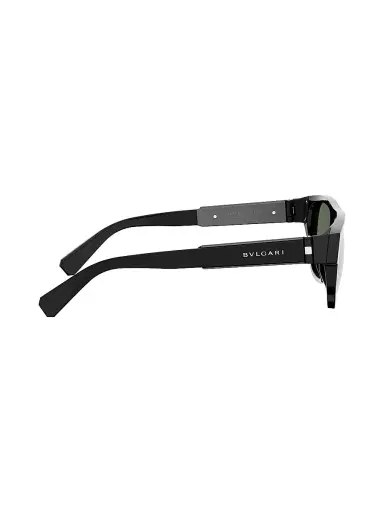 BVLGARI Women's Aluminium 55MM Rectangular Sunglasses - Shiny Black Green | Thumbnail 7 BVLGARI Women's Aluminium 55MM Rectangular Sunglasses - Shiny Black Green | Thumbnail 7