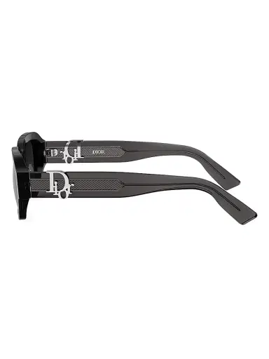 Dior Men's Oblique S2I 52MM Rectangular Sunglasses - Black Grey | Thumbnail 3 Dior Men's Oblique S2I 52MM Rectangular Sunglasses - Black Grey | Thumbnail 3
