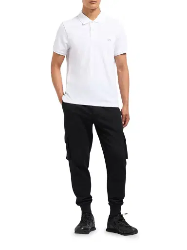 Moose Knuckles Men's Everett Logo Polo Shirt - White | Thumbnail 2 Moose Knuckles Men's Everett Logo Polo Shirt - White | Thumbnail 2