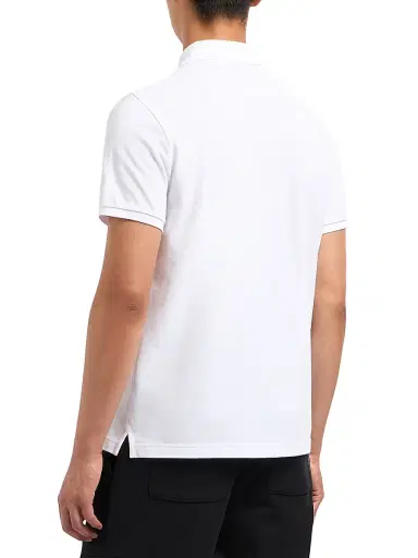 Moose Knuckles Men's Everett Logo Polo Shirt - White | Thumbnail 5 Moose Knuckles Men's Everett Logo Polo Shirt - White | Thumbnail 5