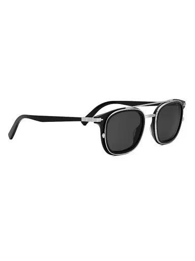 Dior Men's BlackSuit S14I 49MM Square Sunglasses - Shiny Black And Smoke | Thumbnail 8 Dior Men's BlackSuit S14I 49MM Square Sunglasses - Shiny Black And Smoke | Thumbnail 8
