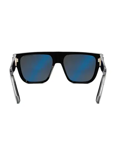 Dior Men's CD Diamond S6I 55MM Square Sunglasses - Shiny Black Smoke | Thumbnail 6 Dior Men's CD Diamond S6I 55MM Square Sunglasses - Shiny Black Smoke | Thumbnail 6