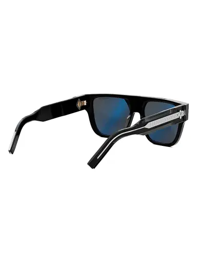 Dior Men's CD Diamond S6I 55MM Square Sunglasses - Shiny Black Smoke | Thumbnail 7 Dior Men's CD Diamond S6I 55MM Square Sunglasses - Shiny Black Smoke | Thumbnail 7