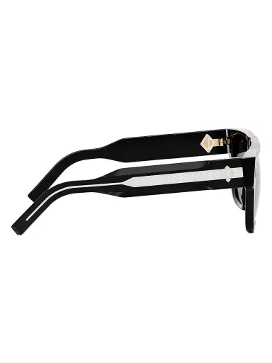 Dior Men's CD Diamond S6I 55MM Square Sunglasses - Shiny Black Smoke | Thumbnail 8 Dior Men's CD Diamond S6I 55MM Square Sunglasses - Shiny Black Smoke | Thumbnail 8