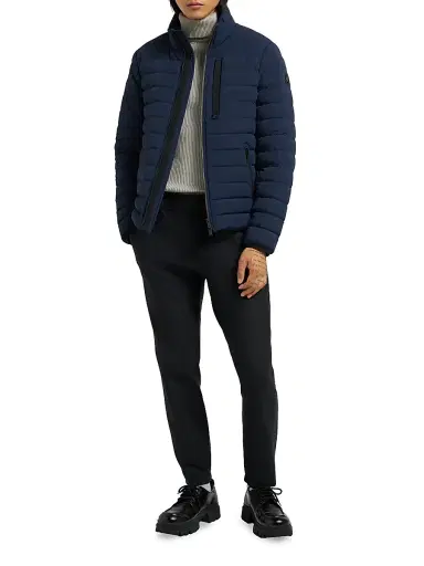 Moose Knuckles Men's Active Flex Laki Down Jacket - Navy | Thumbnail 2 Moose Knuckles Men's Active Flex Laki Down Jacket - Navy | Thumbnail 2