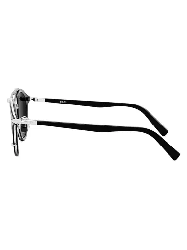 Dior Men's BlackSuit R7U 50MM Round Sunglasses - Shiny Black Smoke | Thumbnail 3 Dior Men's BlackSuit R7U 50MM Round Sunglasses - Shiny Black Smoke | Thumbnail 3