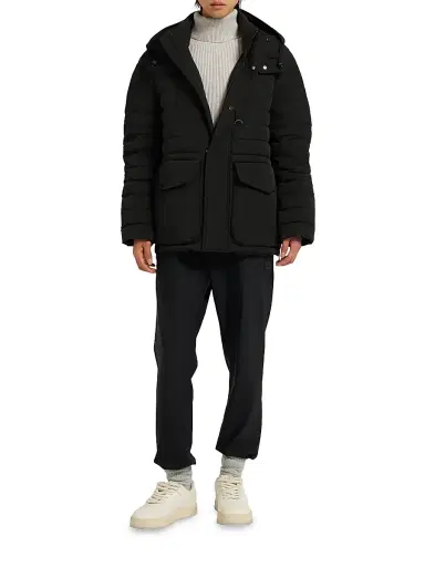 Moose Knuckles Men's Active Flex Greystone Puffer Jacket - Black | Thumbnail 2 Moose Knuckles Men's Active Flex Greystone Puffer Jacket - Black | Thumbnail 2
