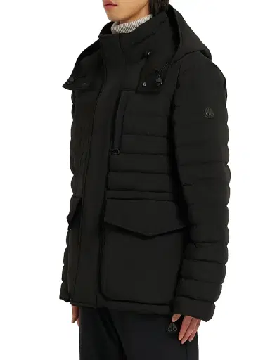Moose Knuckles Men's Active Flex Greystone Puffer Jacket - Black | Thumbnail 4 Moose Knuckles Men's Active Flex Greystone Puffer Jacket - Black | Thumbnail 4