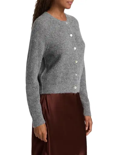 DÔEN Women's Petra Knit Cardigan - Dark Heather Grey - Size XS | Thumbnail 4 DÔEN Women's Petra Knit Cardigan - Dark Heather Grey - Size XS | Thumbnail 4
