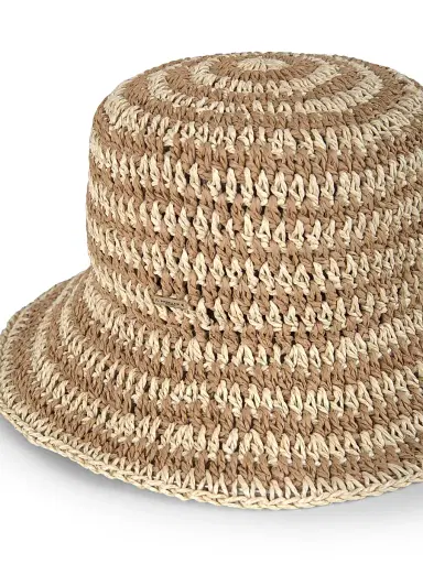 Eugenia Kim Women's Jonah Crochet Bucket Hat - Natural Camel | Thumbnail 8 Eugenia Kim Women's Jonah Crochet Bucket Hat - Natural Camel | Thumbnail 8