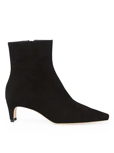 Staud Women's Wally 45MM Suede Ankle Boots - Black - Size 10.5 | Thumbnail 1 Staud Women's Wally 45MM Suede Ankle Boots - Black - Size 10.5 | Thumbnail 1