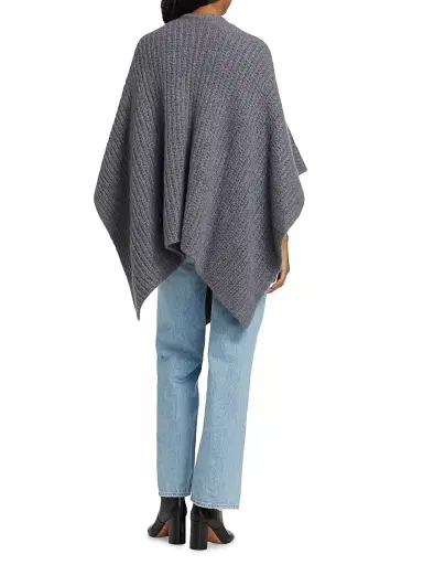 Sofia Cashmere Women's Cashmere-Silk Chunky Knit Cape | Thumbnail 5 Sofia Cashmere Women's Cashmere-Silk Chunky Knit Cape | Thumbnail 5