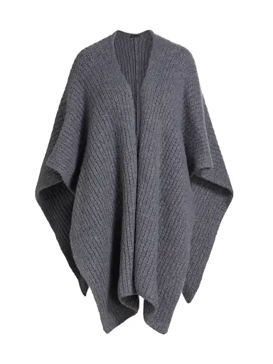 Sofia Cashmere Women's Cashmere-Silk Chunky Knit Cape | Thumbnail 1 Sofia Cashmere Women's Cashmere-Silk Chunky Knit Cape | Thumbnail 1