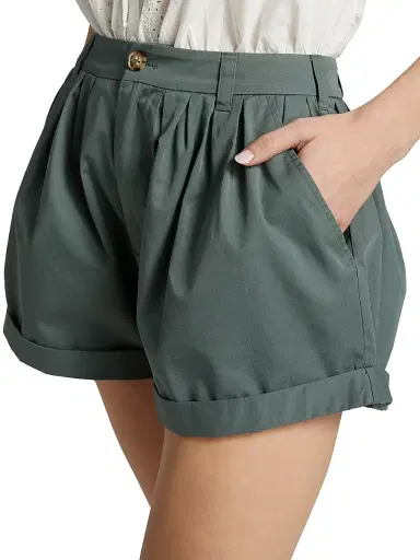 DÔEN Women's Paige Bubble Shorts - Lagoon | Thumbnail 6 DÔEN Women's Paige Bubble Shorts - Lagoon | Thumbnail 6
