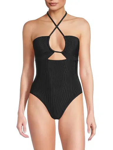 BEACH RIOT Women's Rib Phoenix One-Piece Swimsuit - Black - Size Large | Thumbnail 3 BEACH RIOT Women's Rib Phoenix One-Piece Swimsuit - Black - Size Large | Thumbnail 3