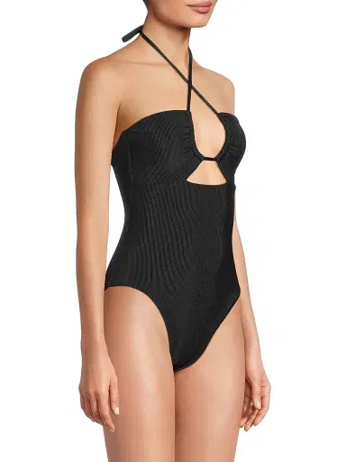 BEACH RIOT Women's Rib Phoenix One-Piece Swimsuit - Black - Size Large | Thumbnail 4 BEACH RIOT Women's Rib Phoenix One-Piece Swimsuit - Black - Size Large | Thumbnail 4