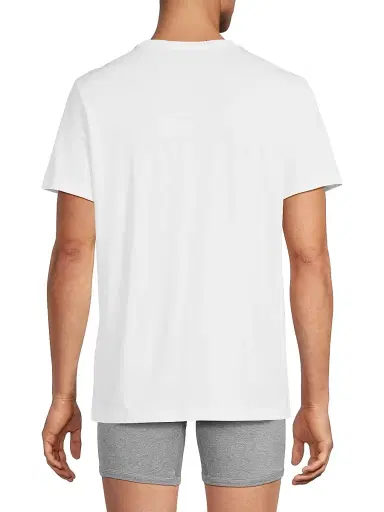 Mack Weldon Men's 3-Pack Cotton Crewneck T-Shirt - Bright White | Thumbnail 5 Mack Weldon Men's 3-Pack Cotton Crewneck T-Shirt - Bright White | Thumbnail 5