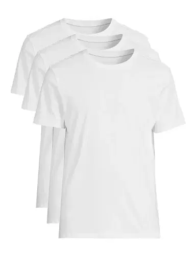 Mack Weldon Men's 3-Pack Cotton Crewneck T-Shirt - Bright White | Thumbnail 1 Mack Weldon Men's 3-Pack Cotton Crewneck T-Shirt - Bright White | Thumbnail 1