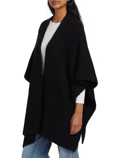 Sofia Cashmere Women's Cashmere-Silk Chunky Knit Cape | Thumbnail 4 Sofia Cashmere Women's Cashmere-Silk Chunky Knit Cape | Thumbnail 4