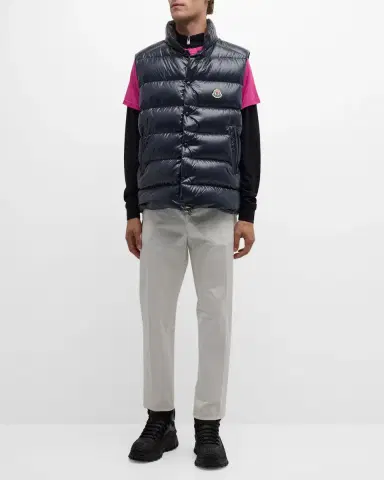 Moncler Men 's Tibb Nylon Laque Vest | Thumbnail 2 Moncler Men 's Tibb Nylon Laque Vest | Thumbnail 2