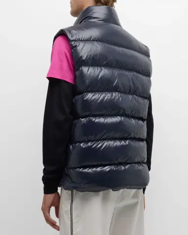 Moncler Men 's Tibb Nylon Laque Vest | Thumbnail 3 Moncler Men 's Tibb Nylon Laque Vest | Thumbnail 3