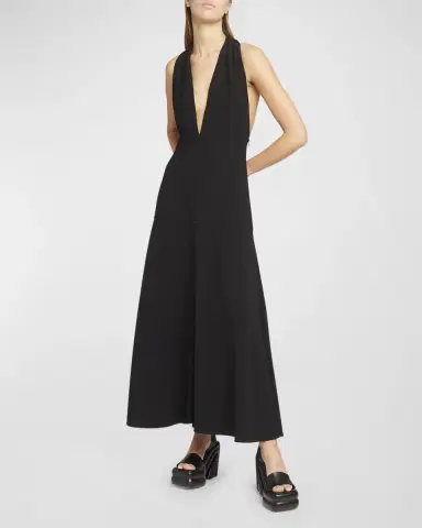 Proenza Schouler Matte Viscose Crepe Twist-Back Maxi Dress | Thumbnail 7 Proenza Schouler Matte Viscose Crepe Twist-Back Maxi Dress | Thumbnail 7