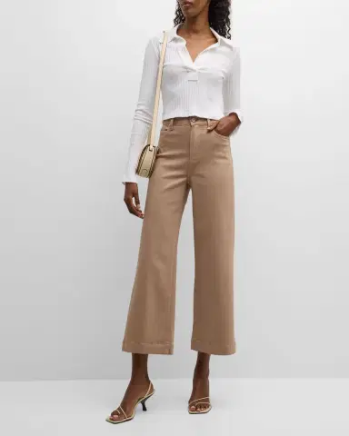 PAIGE Anessa Wide-Leg Crop Jeans | Thumbnail 2 PAIGE Anessa Wide-Leg Crop Jeans | Thumbnail 2
