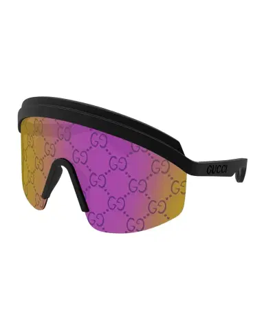 Gucci Multi-Color GG Lattice Acetate Shield Sunglasses | Thumbnail 1 Gucci Multi-Color GG Lattice Acetate Shield Sunglasses | Thumbnail 1