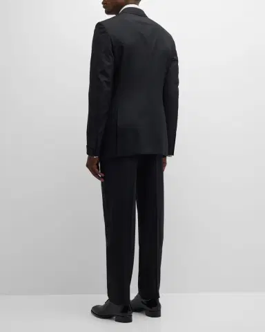 Tom Ford Men's Peak-Lapel Wool Tuxedo | Thumbnail 3 Tom Ford Men's Peak-Lapel Wool Tuxedo | Thumbnail 3