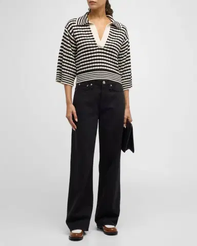 rag & bone Featherweight Logan Mid-Rise Wide Jeans | Thumbnail 2 rag & bone Featherweight Logan Mid-Rise Wide Jeans | Thumbnail 2