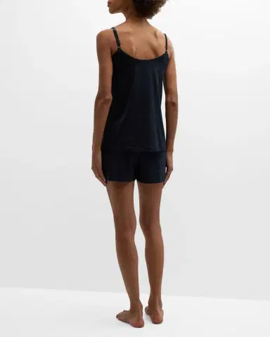 Hanro Julia Short Scoop-Neck Pintuck Pajama Set | Thumbnail 4 Hanro Julia Short Scoop-Neck Pintuck Pajama Set | Thumbnail 4