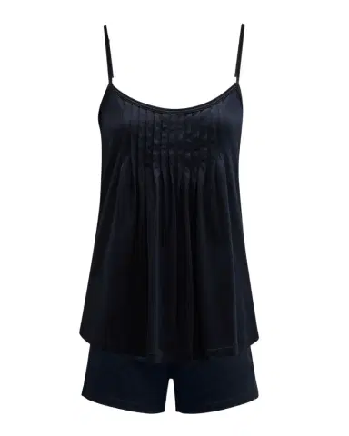 Hanro Julia Short Scoop-Neck Pintuck Pajama Set | Thumbnail 1 Hanro Julia Short Scoop-Neck Pintuck Pajama Set | Thumbnail 1