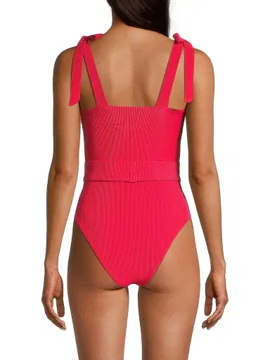 BEACH RIOT Women's Sydney Ribbed One-Piece Swimsuit - Red - Size Medium | Thumbnail 5 BEACH RIOT Women's Sydney Ribbed One-Piece Swimsuit - Red - Size Medium | Thumbnail 5
