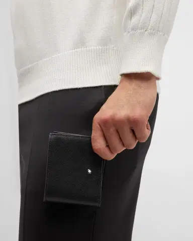 Montblanc Men's Saffiano Leather Sartorial Bifold Wallet | Thumbnail 2 Montblanc Men's Saffiano Leather Sartorial Bifold Wallet | Thumbnail 2