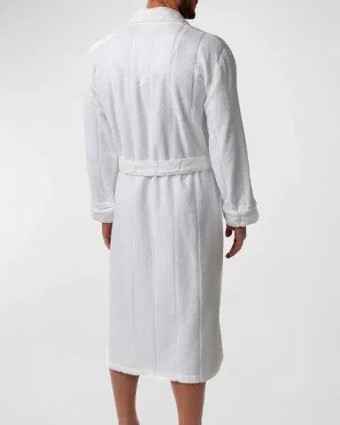Majestic International Men's Ultra Lux Jacquard Shawl Robe | Thumbnail 2 Majestic International Men's Ultra Lux Jacquard Shawl Robe | Thumbnail 2