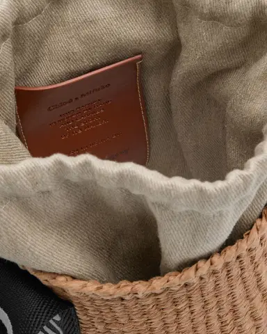 Chloé Woody Small Mifuko Basket Bag with Logo Webbing | Thumbnail 2 Chloé Woody Small Mifuko Basket Bag with Logo Webbing | Thumbnail 2