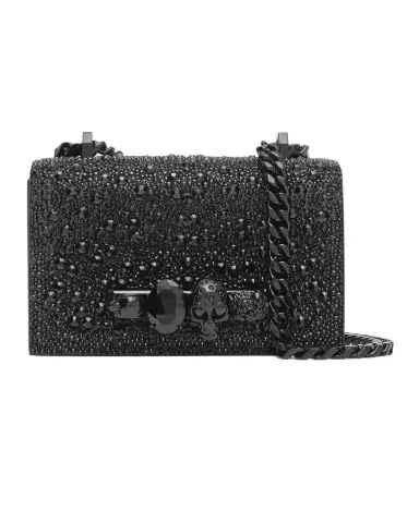 McQueen Mini Skull Jewel Chain Shoulder Bag | Thumbnail 1 McQueen Mini Skull Jewel Chain Shoulder Bag | Thumbnail 1