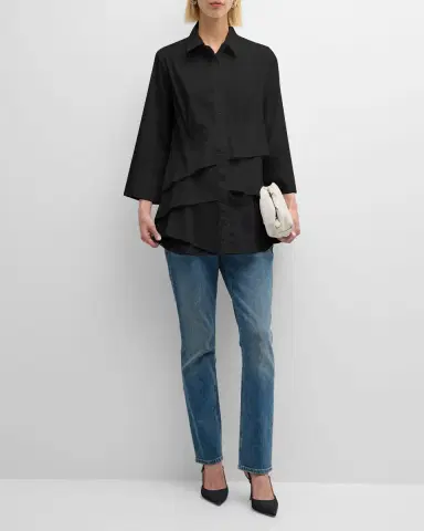 Finley Jenna Button-Down Ruffle Poplin Top | Thumbnail 2 Finley Jenna Button-Down Ruffle Poplin Top | Thumbnail 2