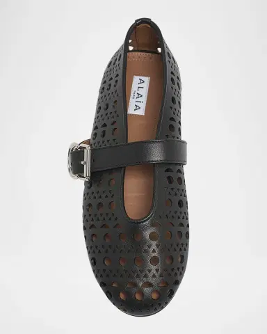 Alaïa Vienne Cutout Mary Jane Ballerina Flats | Thumbnail 6 Alaïa Vienne Cutout Mary Jane Ballerina Flats | Thumbnail 6