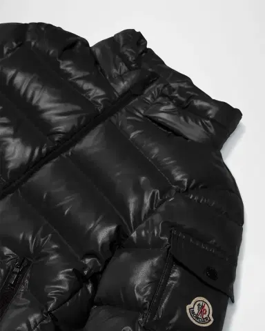 Moncler Kid 's Bady Quilted Logo Jacket | Thumbnail 3 Moncler Kid 's Bady Quilted Logo Jacket | Thumbnail 3