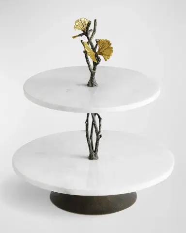 Michael Aram Butterfly Ginkgo Etagere Under counter | Thumbnail 3 Michael Aram Butterfly Ginkgo Etagere Under counter | Thumbnail 3