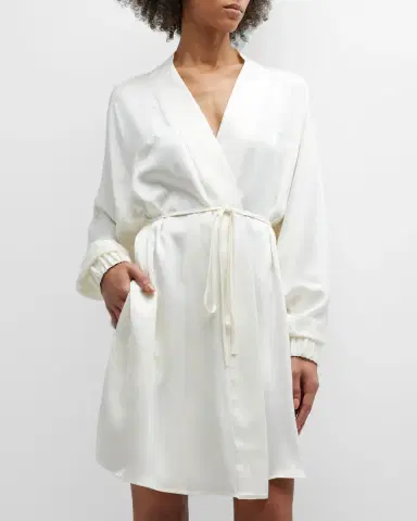 Lunya Washable Silk Short Robe | Thumbnail 3 Lunya Washable Silk Short Robe | Thumbnail 3