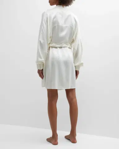 Lunya Washable Silk Short Robe | Thumbnail 4 Lunya Washable Silk Short Robe | Thumbnail 4