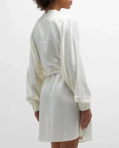 Lunya Washable Silk Short Robe | Thumbnail 6 Lunya Washable Silk Short Robe | Thumbnail 6