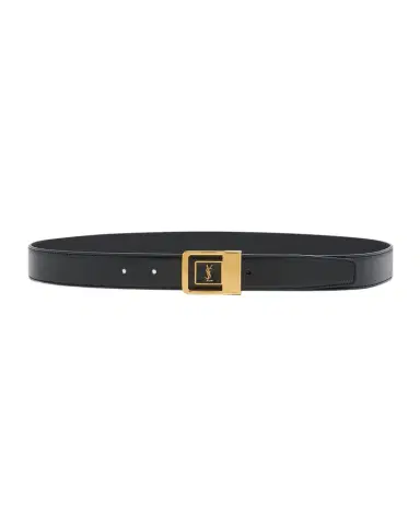 Saint Laurent YSL Buckle Leather Belt | Thumbnail 1 Saint Laurent YSL Buckle Leather Belt | Thumbnail 1