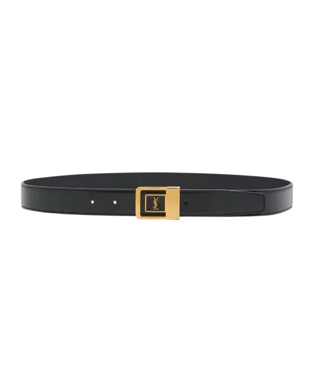 YSL Buckle Leather Belt YSL Buckle Leather Belt
